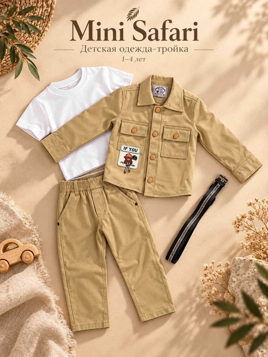 Тройка одежда Mini Safari, фото 1