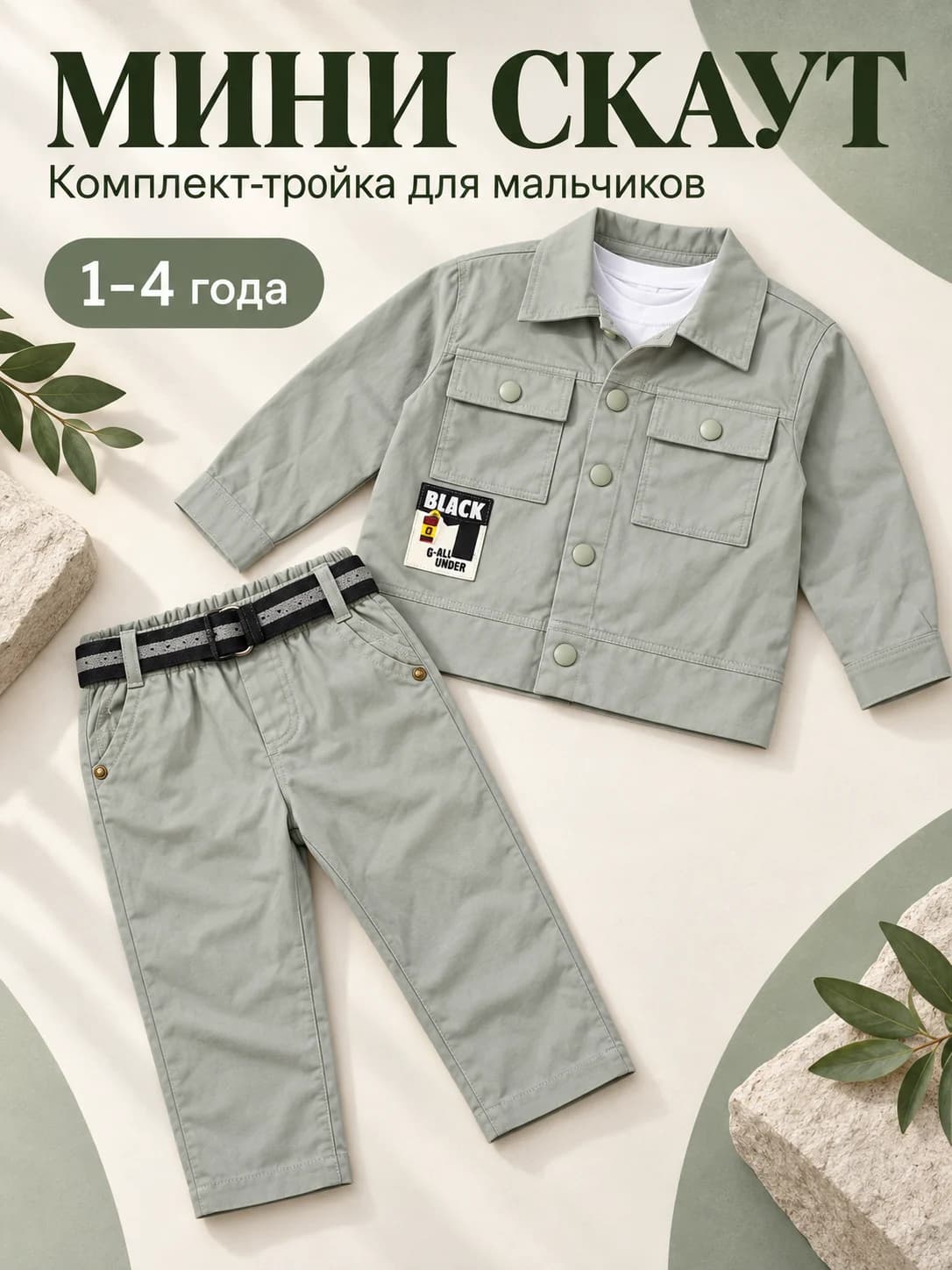 «Мини Скаут» — комплект-тройка для мальчиков, фото 1