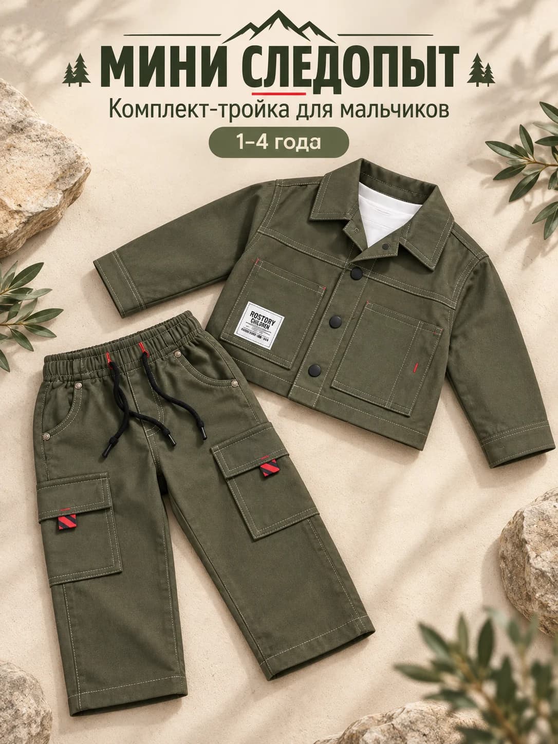 «Мини Следопыт» — комплект-тройка для мальчиков, фото 1